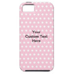 Pink Polka Dots, with Custom Black Text.