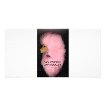 PINK POODLE 1 CUSTOMIZED PHOTO CARD
