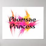 Pink Poomsae Princess Poster Print