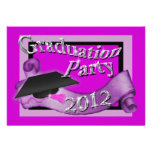 Pink purple elegant graduation CUSTOMIZE Custom Invitations