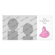 Pink Rabbit Photo Cards