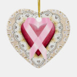 Pink Ribbon From the Heart - SRF Ornaments