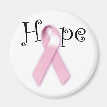 Pink Ribbon Hope Refrigerator Magnets