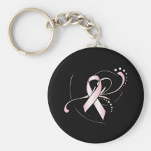 Pink Ribbon Keychain