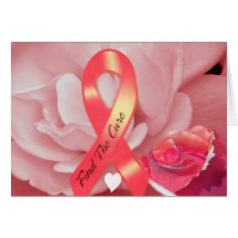 Pink Ribbon & Pink Rose_Card