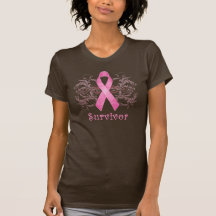 Pink Ribbon Survivor Dark T-Shirts