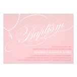 PINK ROSARY BEADS | BAPTISM INVITATION