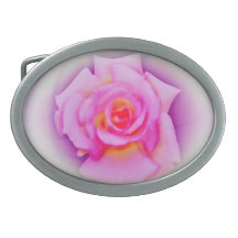 Pink Rose Belt Buckles