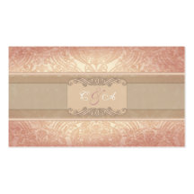 Pink rose elegant  Wedding place card Business Cards