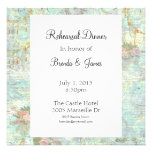 Pink Rose & Lace Rehearsal Invitation
