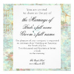 Pink Rose & Lace Wedding Invitation