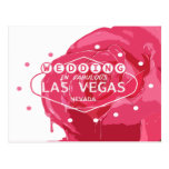 PINK ROSE Wedding In Las Vegas Postcard