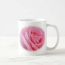 Pink Rose Wedding Mug