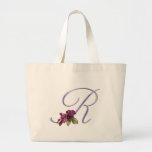 Pink Roses Monogram R Bag