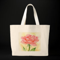 Pink Roses Painting Art - Multi bags