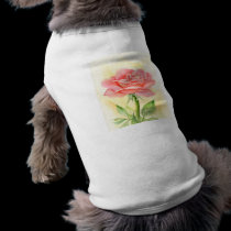 Pink Roses Painting Art - Multi pet clothing