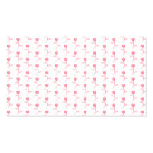 Pink Roses Pattern. Business Card Template