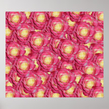 Pink roses posters