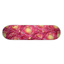Pink roses skateboards