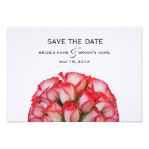 Pink Roses Wedding Save The Date Personalized Invitation