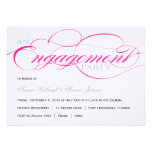 Pink Script Engagement Party Invitation