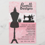 Pink Seamstress Fashion Flyer Design