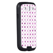 Pink Sequin Effect Dots Light Phone Cases Samsung Galaxy SIII Case