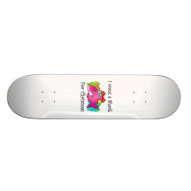 Pink shark on presents skate boards