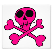 pink skull photo