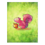 Pink Squirrel Postcard