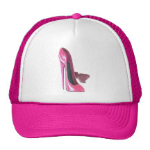 Pink Stiletto Shoes Art Mesh Hat