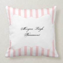 Pink Stripe Baby Keepsake Pillow