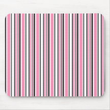 Pink Stripes Mouse Pad