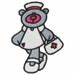 Pink Teddy Bear Nurse Embroidered Shirt