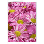 Pink, Thinking of You Greeting Cards