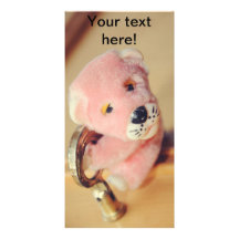 Pink toy photo card