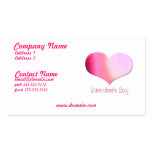 Pink Tye Dye Heart Business Card