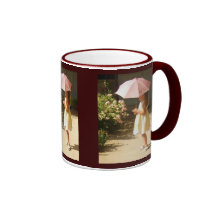 Pink Umbrella Girl Mug
