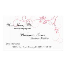 Pink Vine Business Cards