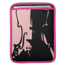 Pink Violin Rickshaw iPad Sleeve
