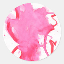 Pink Watercolor Sticker