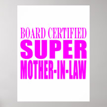 Pink Wedding Favours & Thanks : Super Mother in La Posters