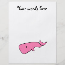 Pink whale flyer