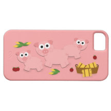 Pink with Pigs iPhone 5 Case