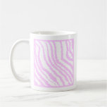 Pink Zebra Print, Animal Pattern. Coffee Mug