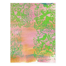 Pinks and Ferns.jpg Postcard