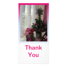 Pinky Boo's Xmas Photocard Photo Card Template