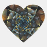 Pinwheel Abstract Art Heart Sticker