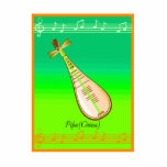 Pipa String Instrument From China Photo Cut Out