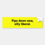 Pipe down now, silly liberal bumper sticker